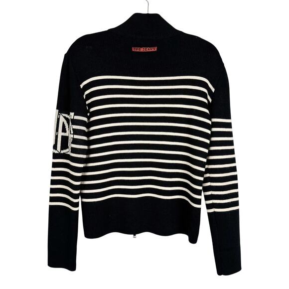 Jean Paul Gaultier JPG Jean's 46 Vintage Y2K Striped Zip Up Wool Knit Sweater 12 - Picture 2 of 10